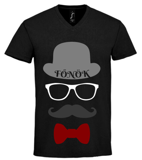 Unisex V nyakú póló