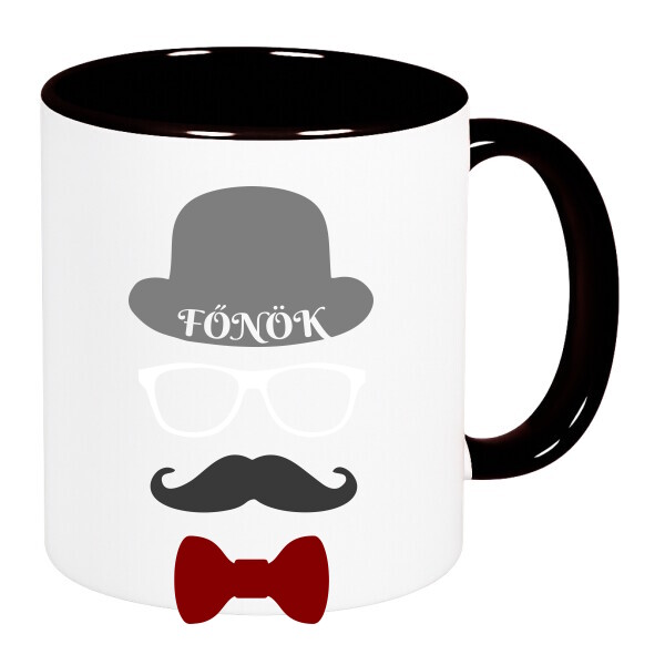 Színes fülű és belsejű bögre