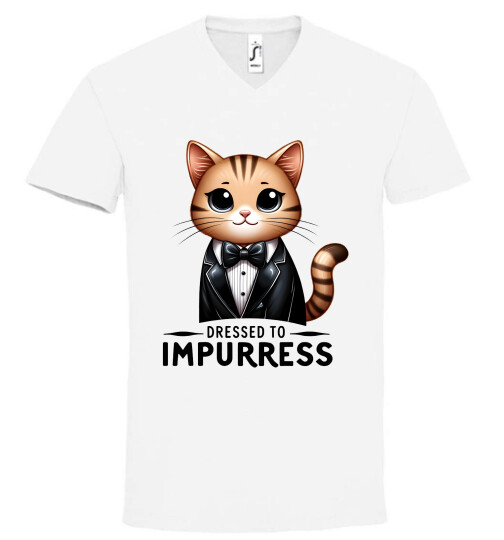 Unisex V nyakú póló