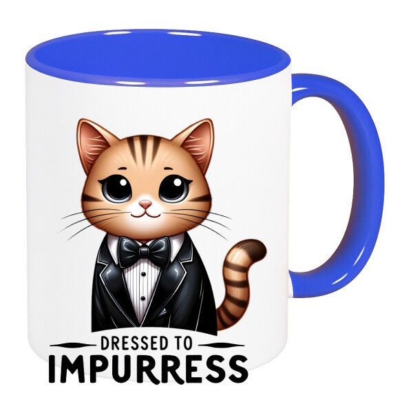 Színes fülű és belsejű bögre