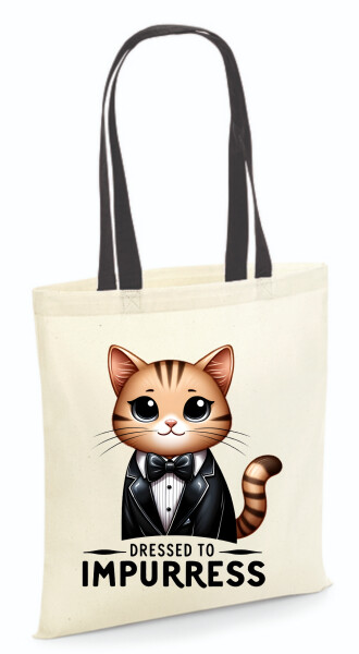 Vászontáska - színes fülű 