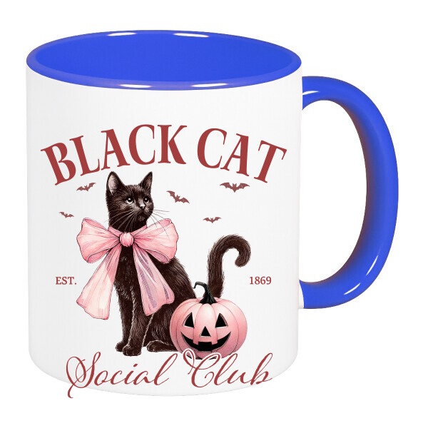 Színes fülű és belsejű bögre