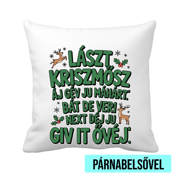 Párnahuzat béléssel