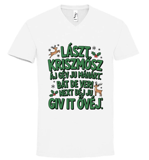 Unisex V nyakú póló