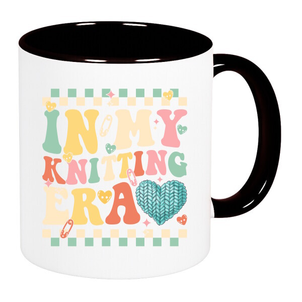 Színes fülű és belsejű bögre