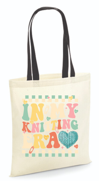 Vászontáska - színes fülű 