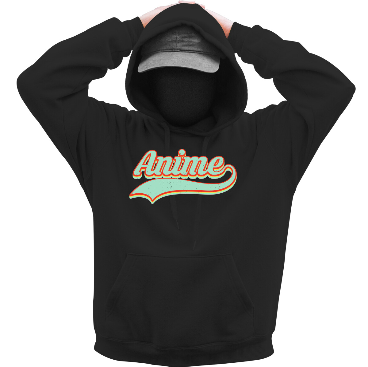 Kapucnis belebújós pulóver