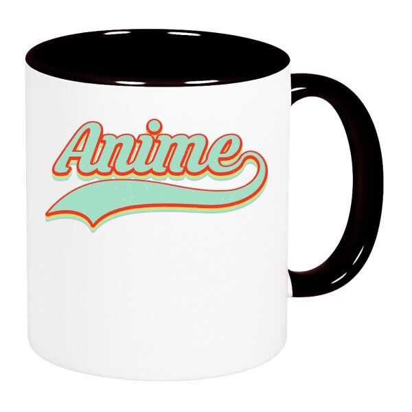 Színes fülű és belsejű bögre