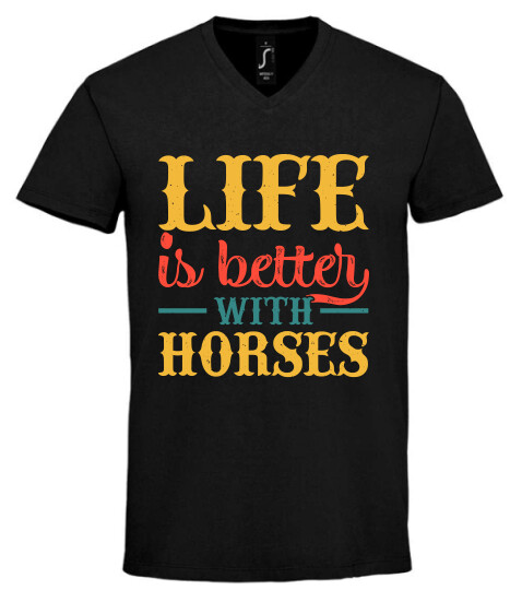 Unisex V nyakú póló