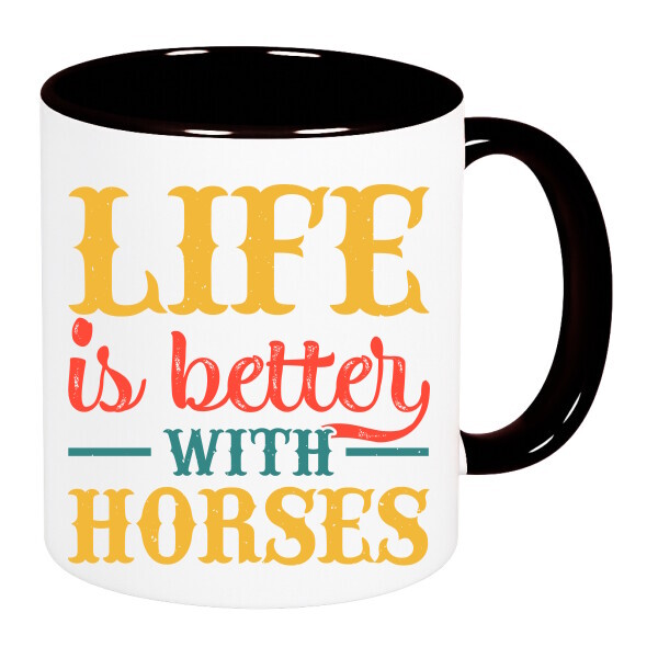 Színes fülű és belsejű bögre