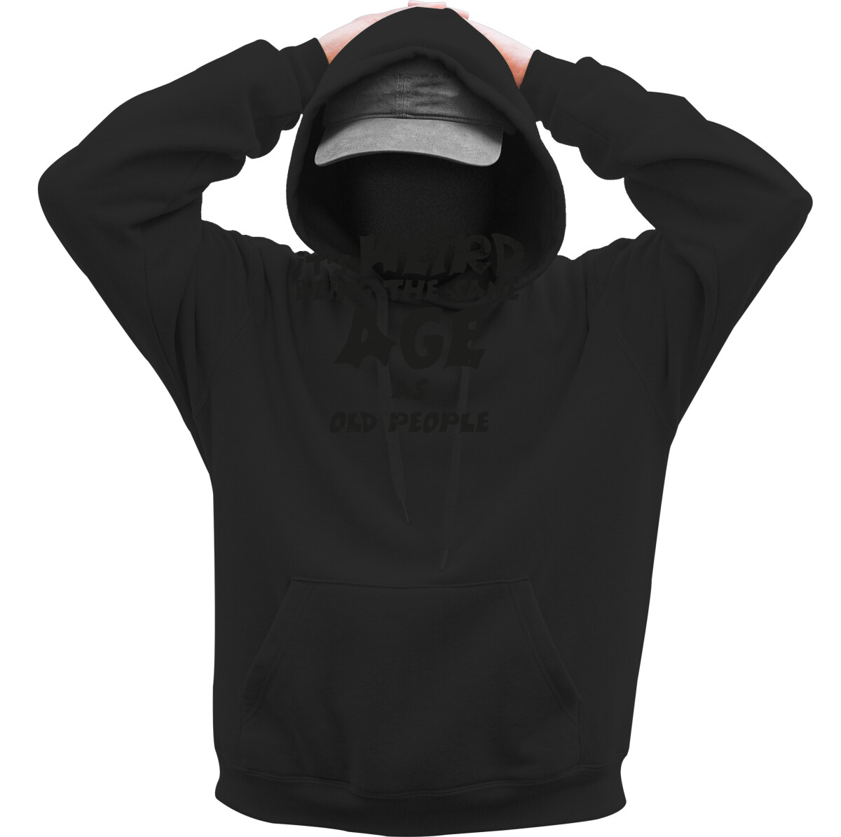 Kapucnis belebújós pulóver