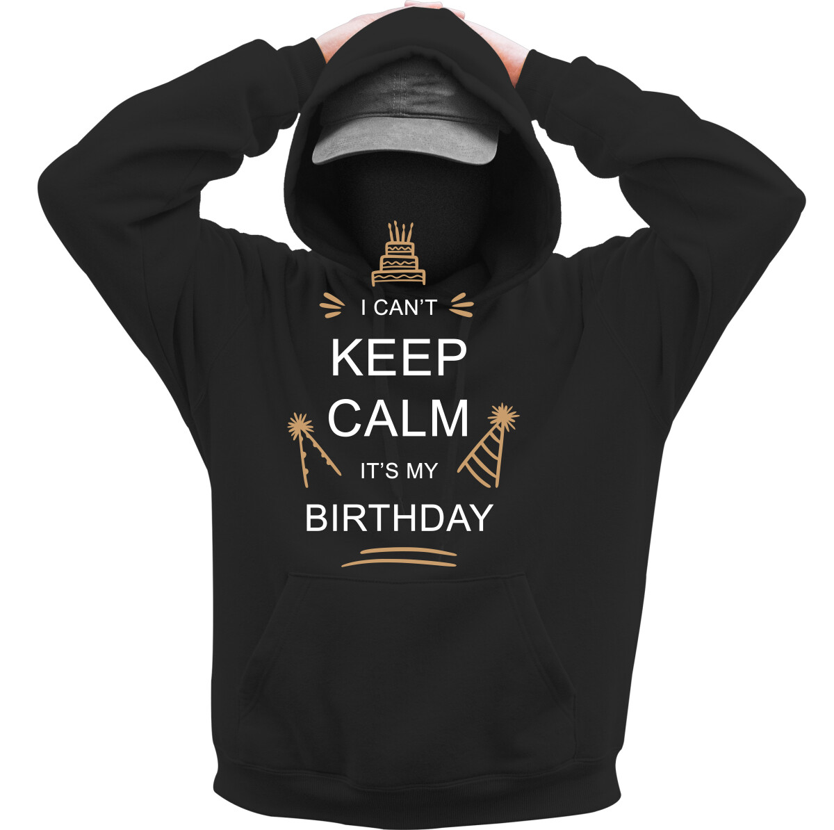 Kapucnis belebújós pulóver