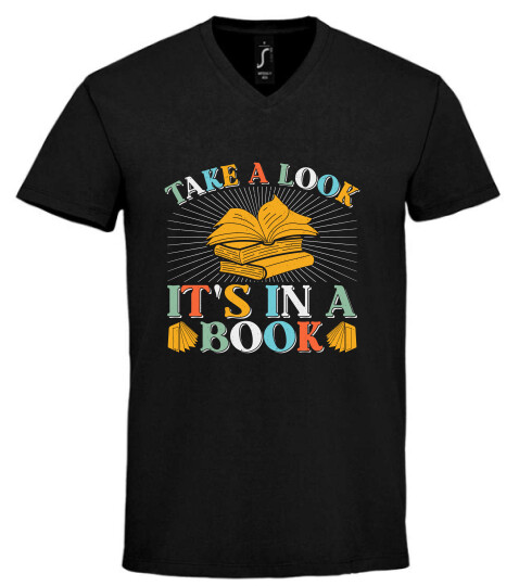 Unisex V nyakú póló