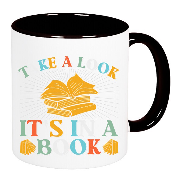 Színes fülű és belsejű bögre