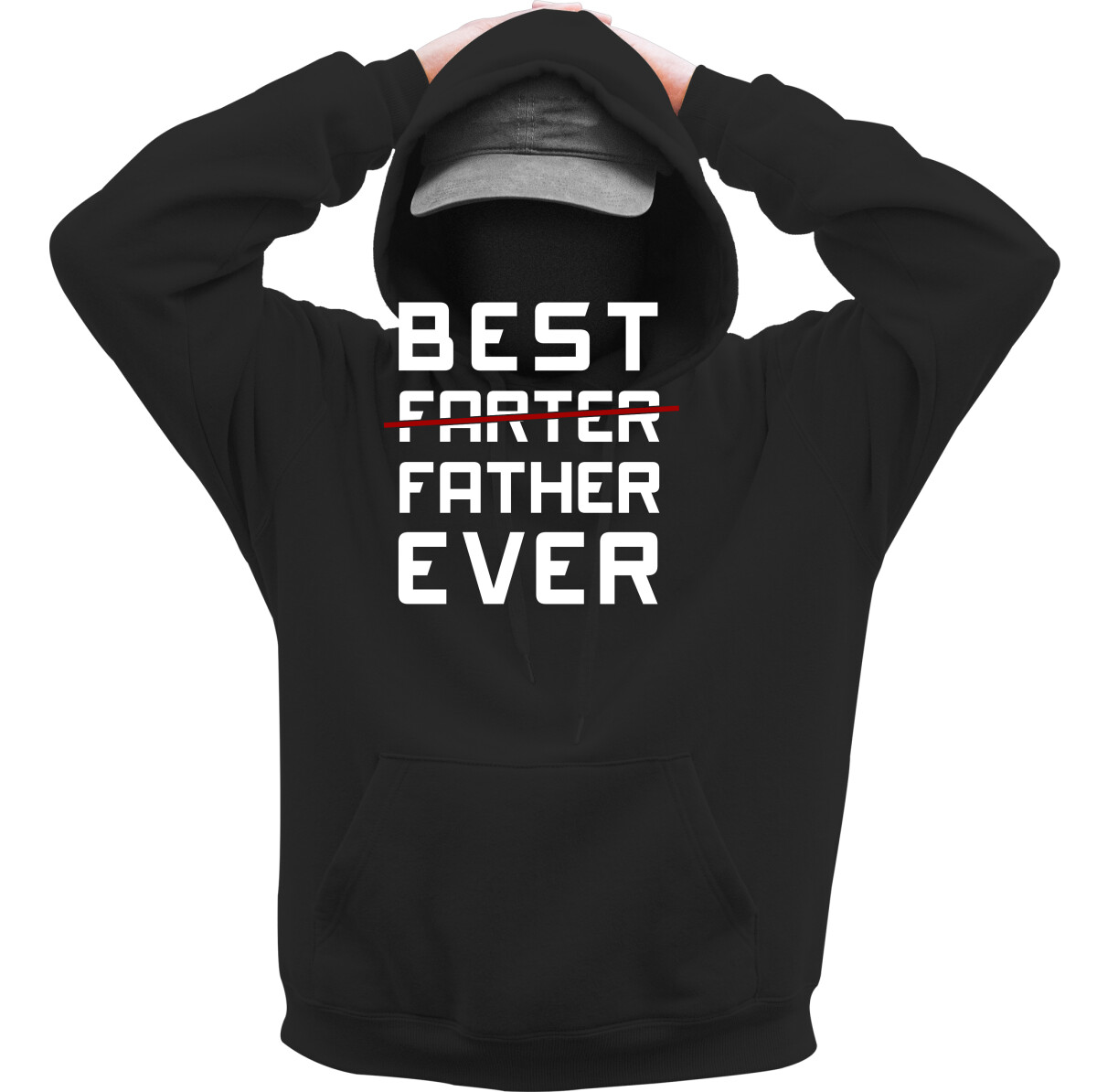 Kapucnis belebújós pulóver