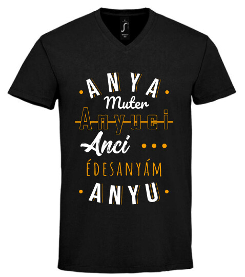 Unisex V nyakú póló