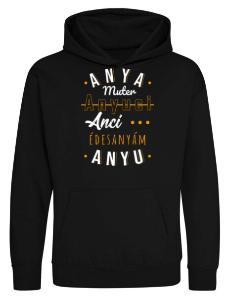 Kapucnis belebújós gyerek pulóver