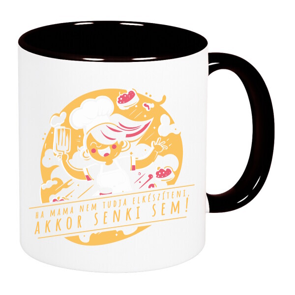 Színes fülű és belsejű bögre