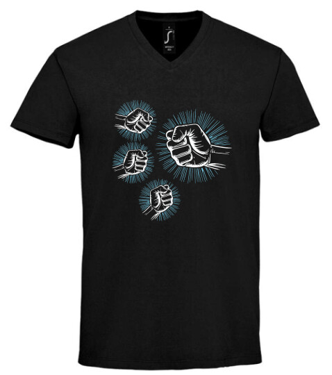 Unisex V nyakú póló