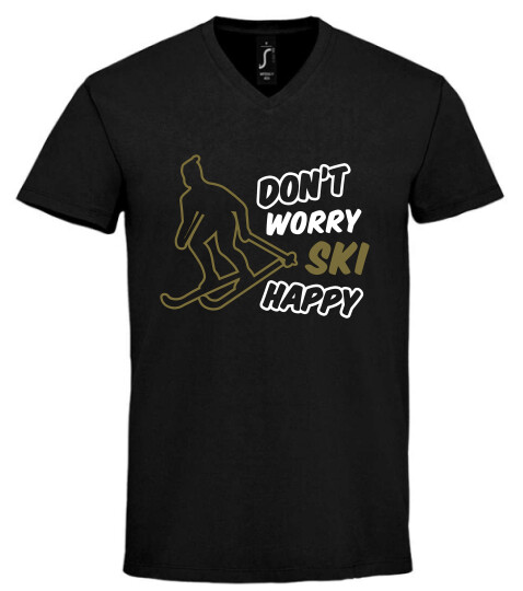 Unisex V nyakú póló