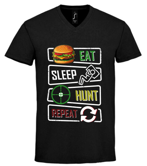 Unisex V nyakú póló