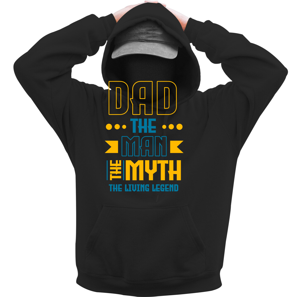 Kapucnis belebújós pulóver