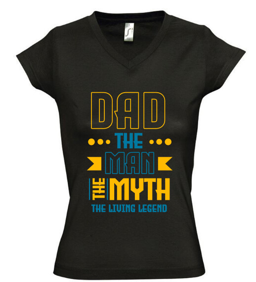 Női V nyakú póló