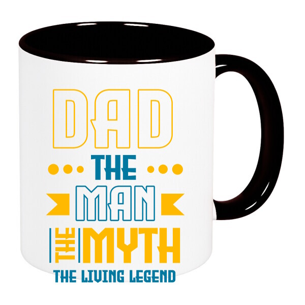 Színes fülű és belsejű bögre