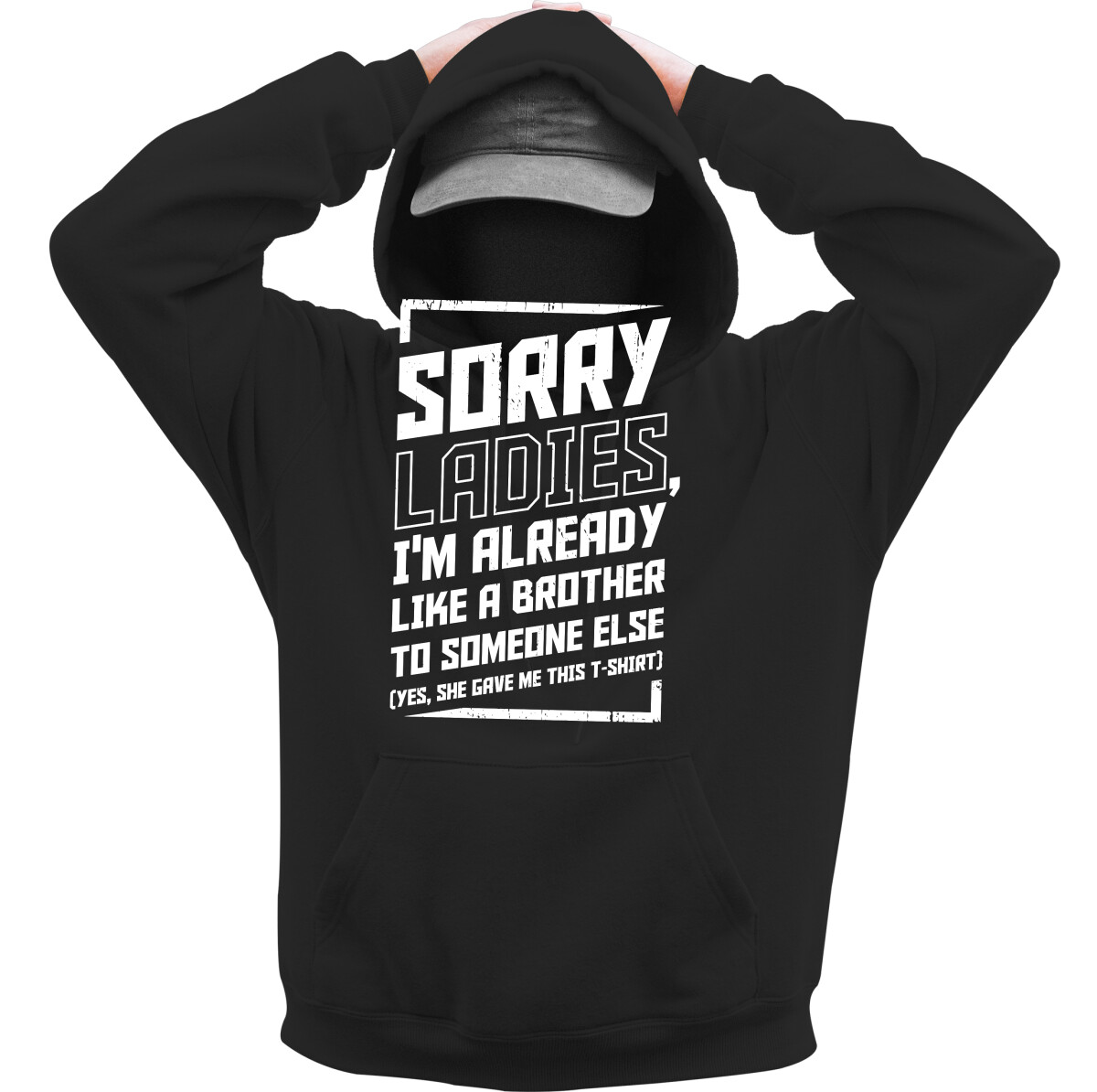 Kapucnis belebújós pulóver