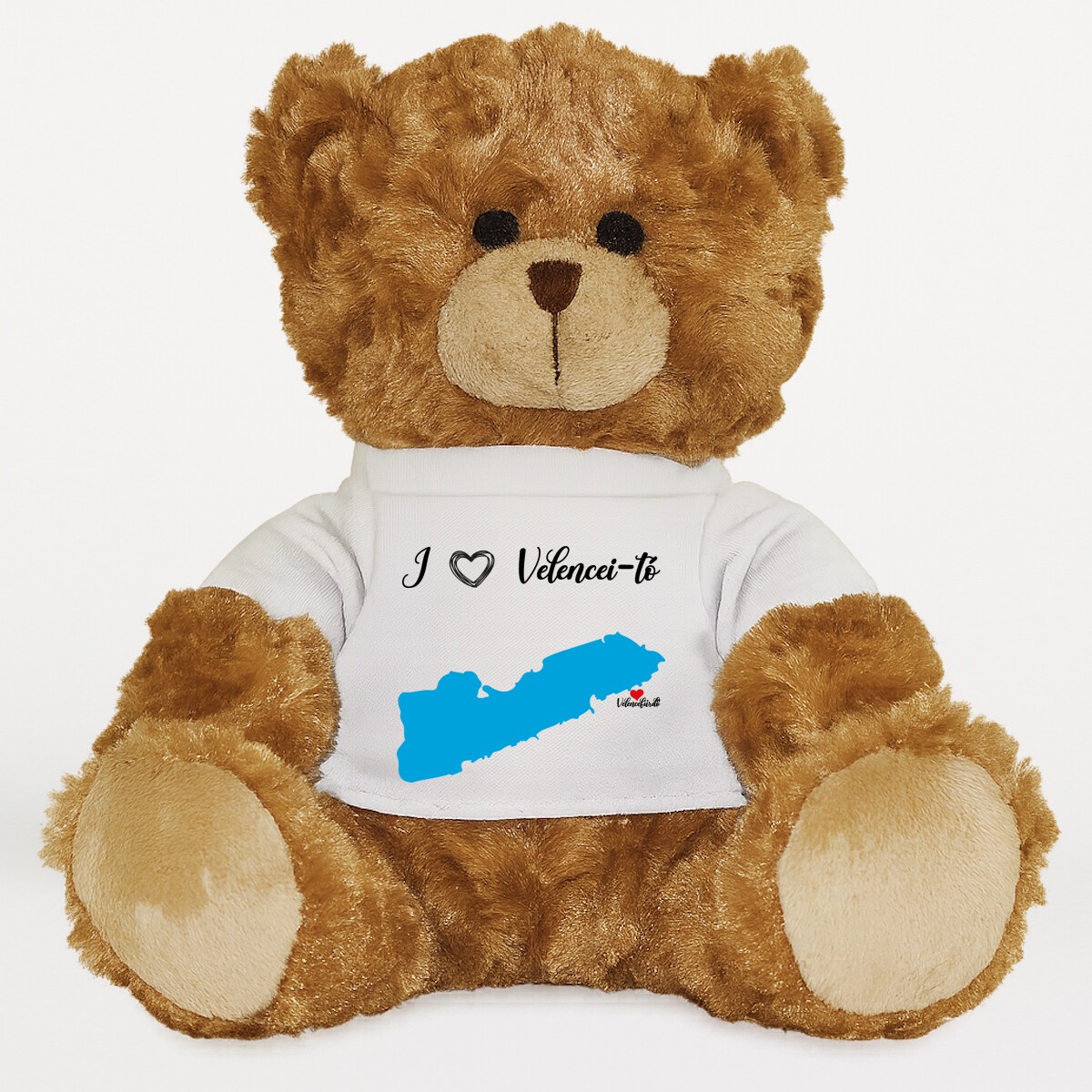 Plüssmaci egyedi pólóval