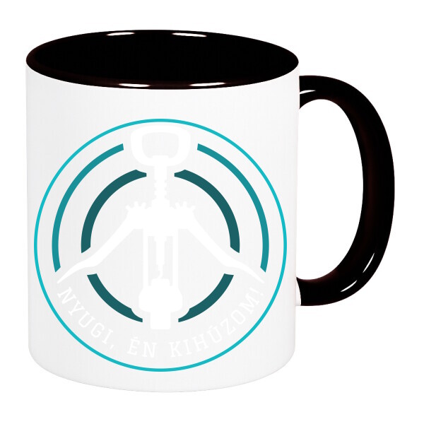 Színes fülű és belsejű bögre