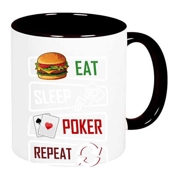 Színes fülű és belsejű bögre