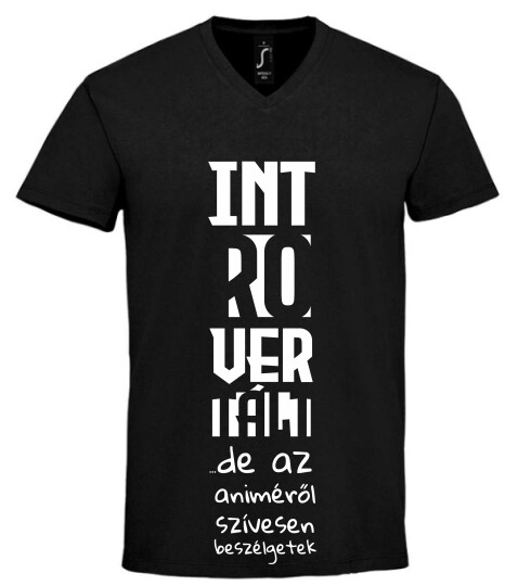 Unisex V nyakú póló