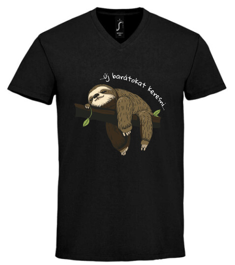 Unisex V nyakú póló