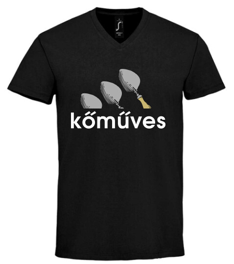 Unisex V nyakú póló