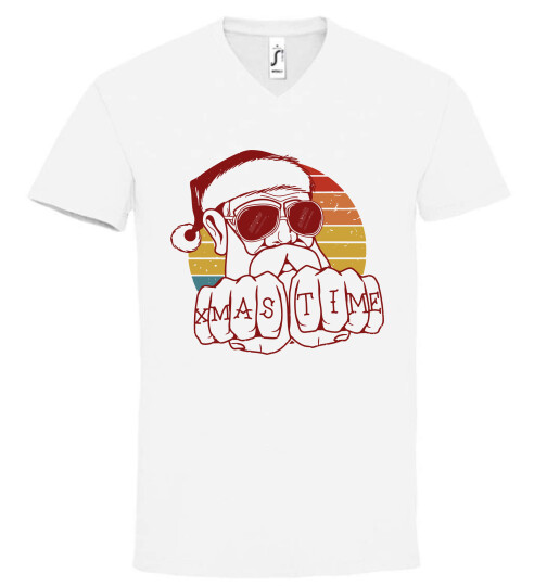 Unisex V nyakú póló