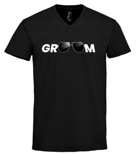 Unisex V nyakú póló