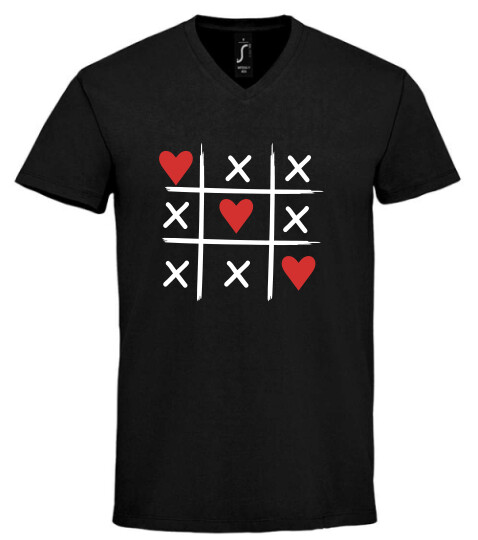 Unisex V nyakú póló