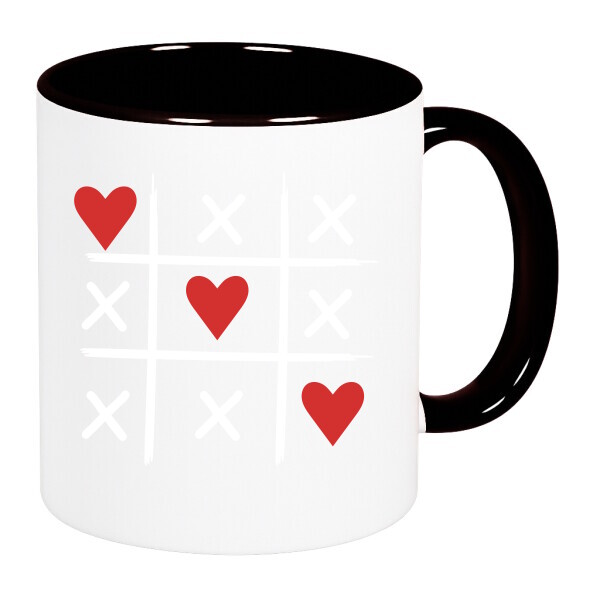 Színes fülű és belsejű bögre