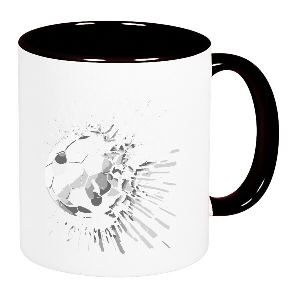 Színes fülű és belsejű bögre