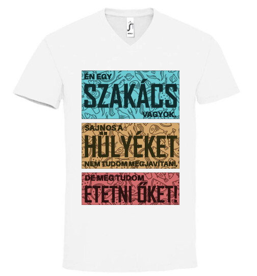 Unisex V nyakú póló