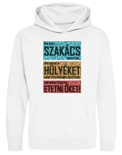 Kapucnis belebújós gyerek pulóver