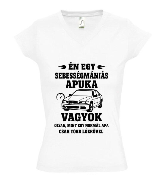 Női V nyakú póló