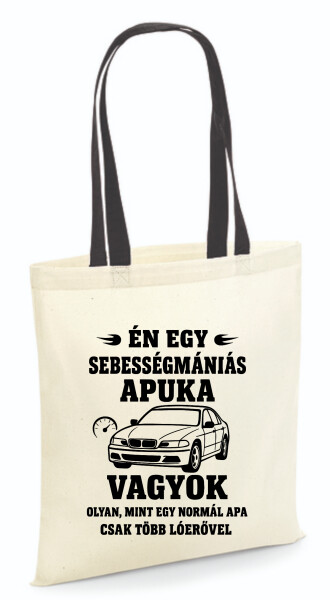 Vászontáska - színes fülű 