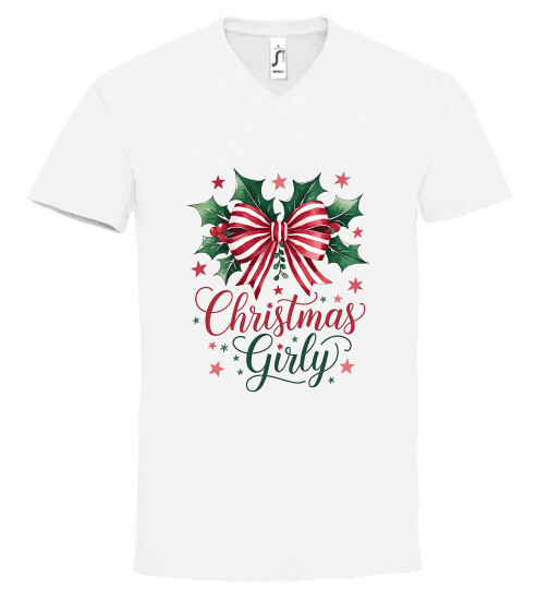 Unisex V nyakú póló