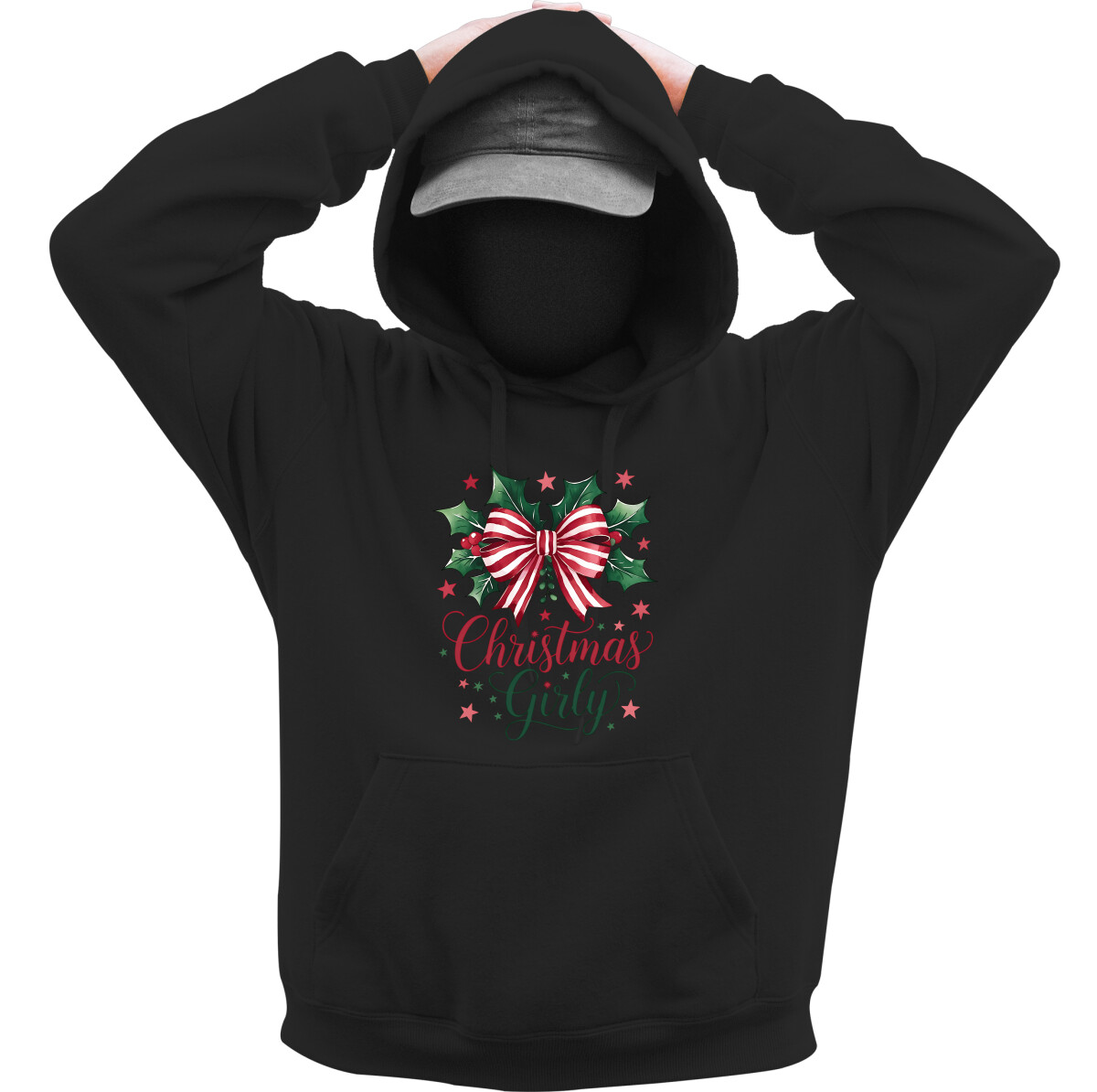 Kapucnis belebújós pulóver