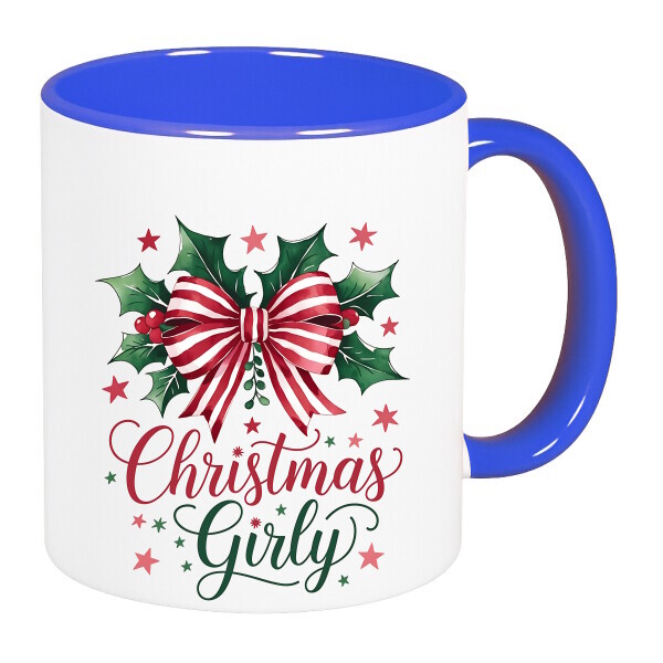 Színes fülű és belsejű bögre