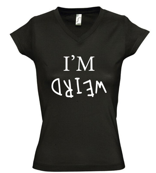 Női V nyakú póló