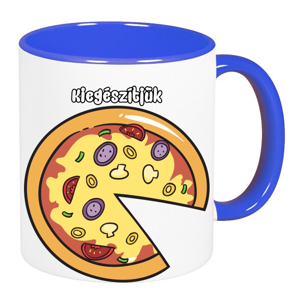 Színes fülű és belsejű bögre