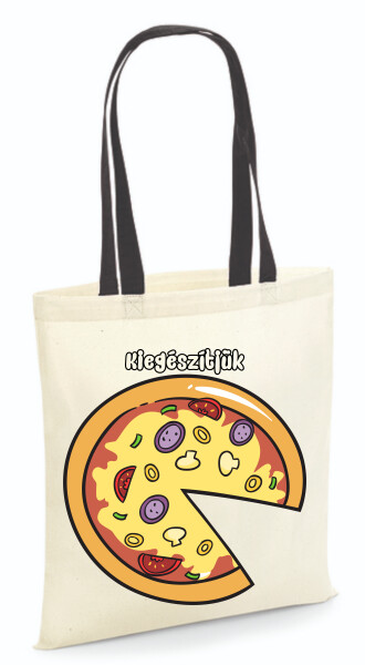 Vászontáska - színes fülű 